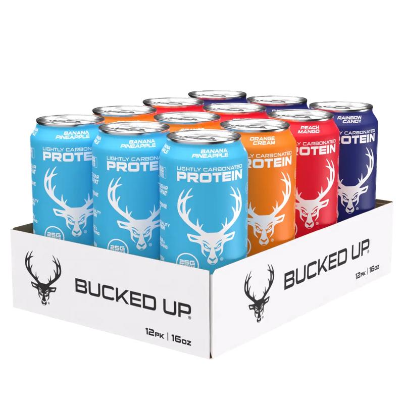 Lightly carbonated Protein soda-HighProtein, Zero sugar (4 cases /12 cans)
