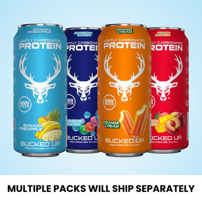 Lightly carbonated Protein soda-HighProtein, Zero sugar (4 cases /12 cans)