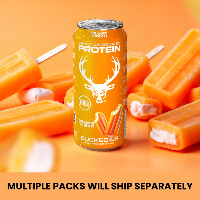 Lightly carbonated Protein soda-HighProtein, Zero sugar (4 cases /12 cans)